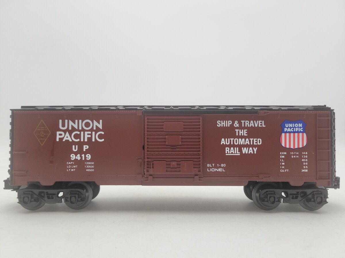 Lionel 6-9419 O Gauge Famous American Railroad Union Pacific Boxcar #9419 EX
