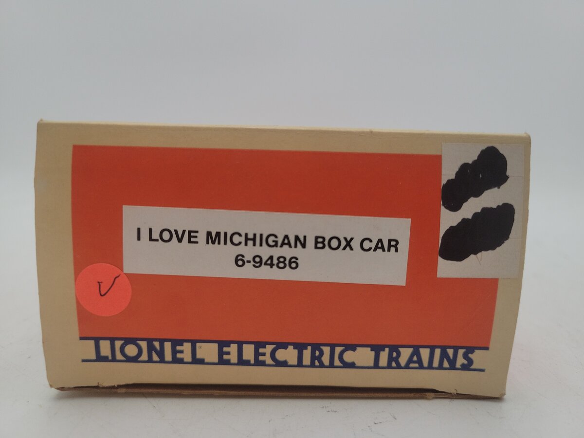 Lionel 6-9486 O Gauge I Love Michigan Boxcar #9486 EX/Box