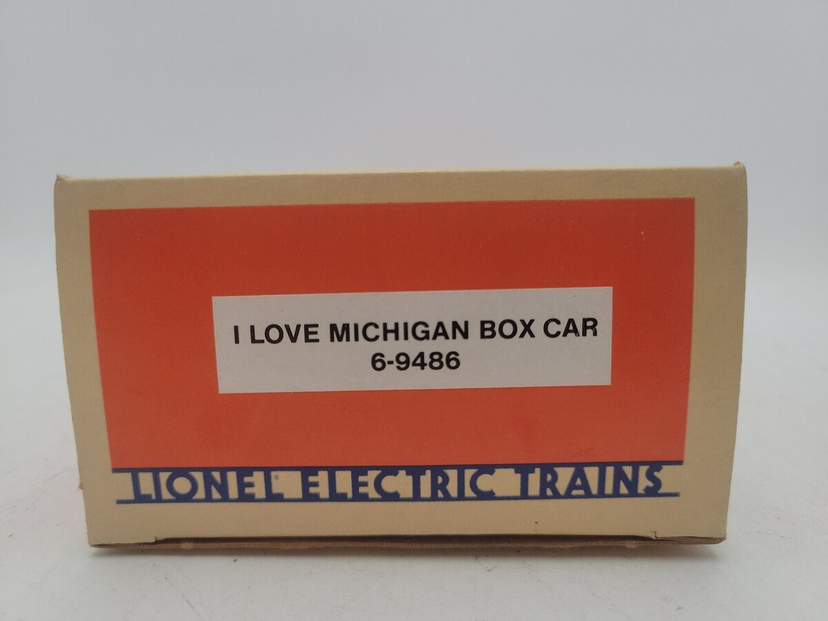 Lionel 6-9486 O Gauge I Love Michigan Boxcar #9486 EX/Box