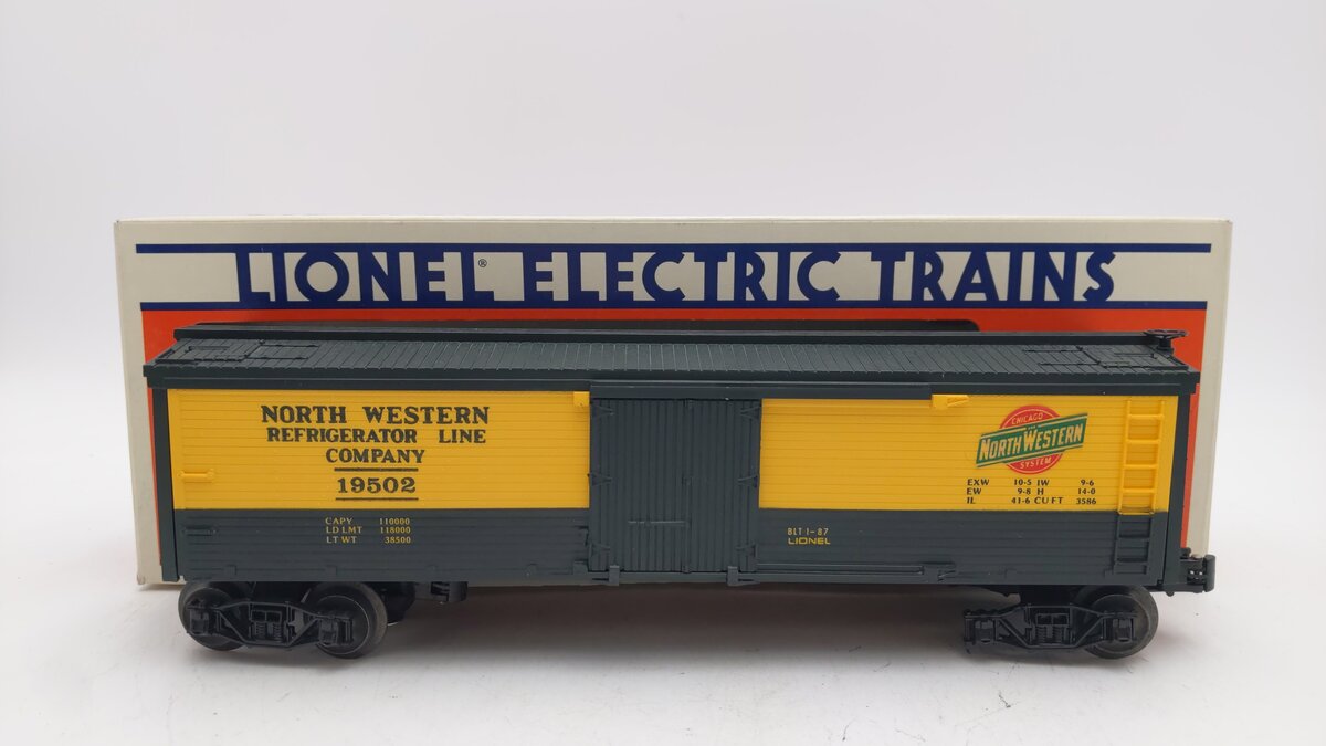 Lionel 6-19502 O Gauge Chicago North Western Woodside Reefer EX/Box