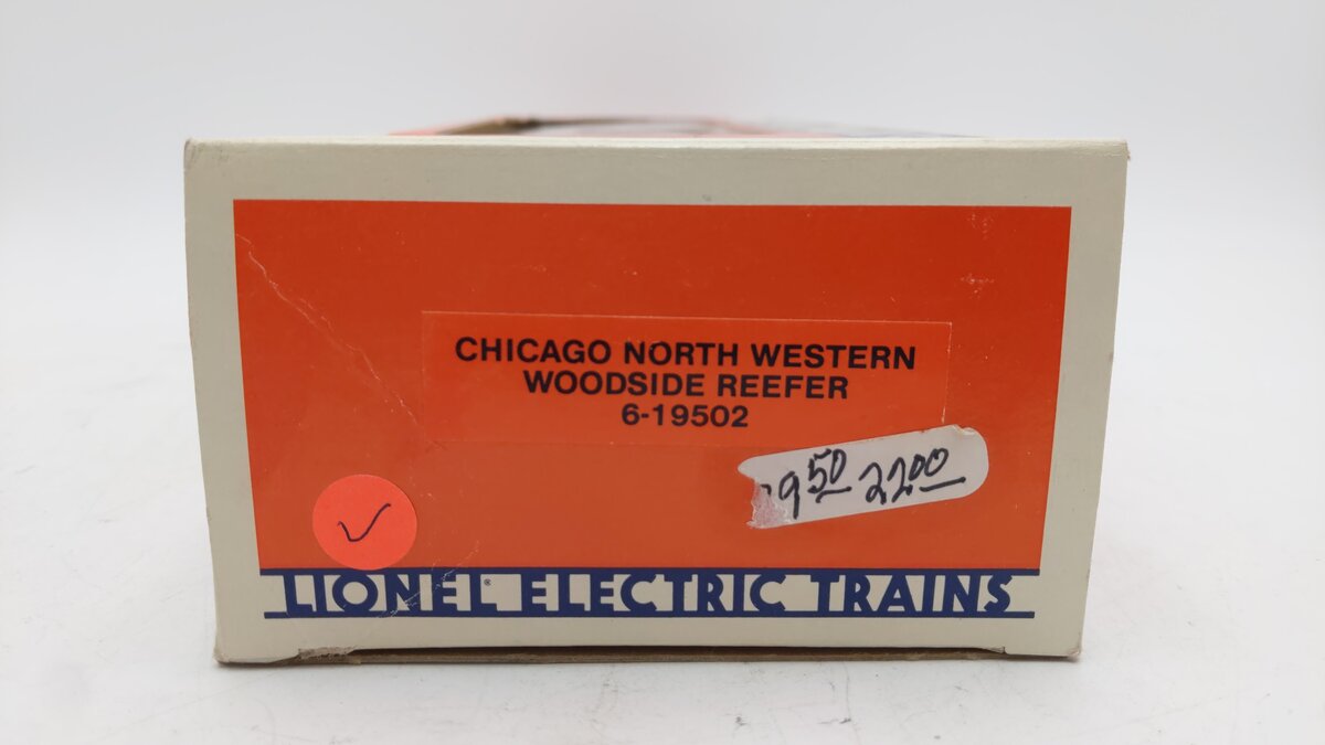 Lionel 6-19502 O Gauge Chicago North Western Woodside Reefer EX/Box