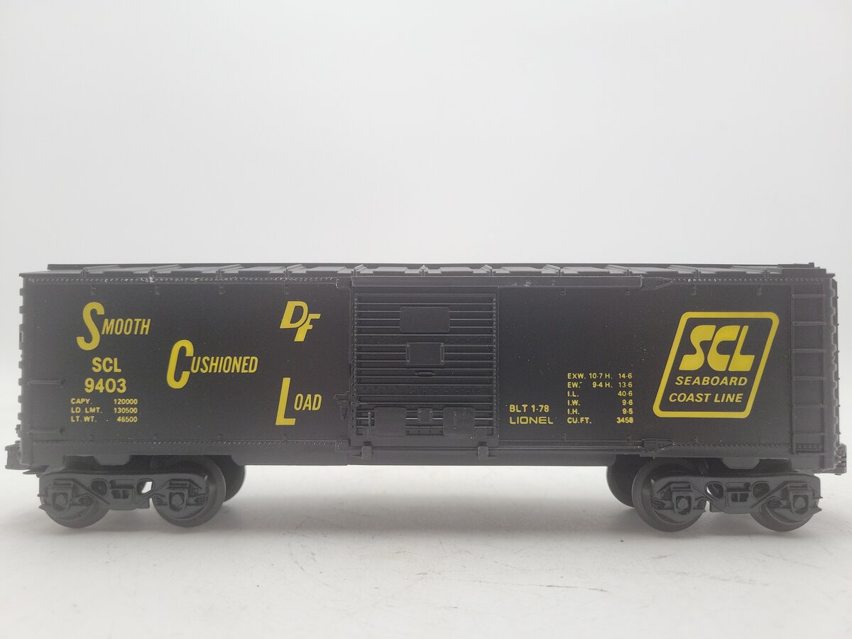 Lionel 6-9403 O Gauge Seaboard Coast Line Boxcar EX