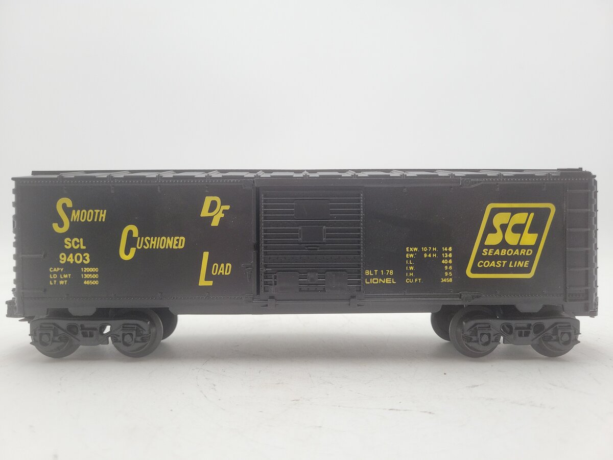 Lionel 6-9403 O Gauge Seaboard Coast Line Boxcar EX