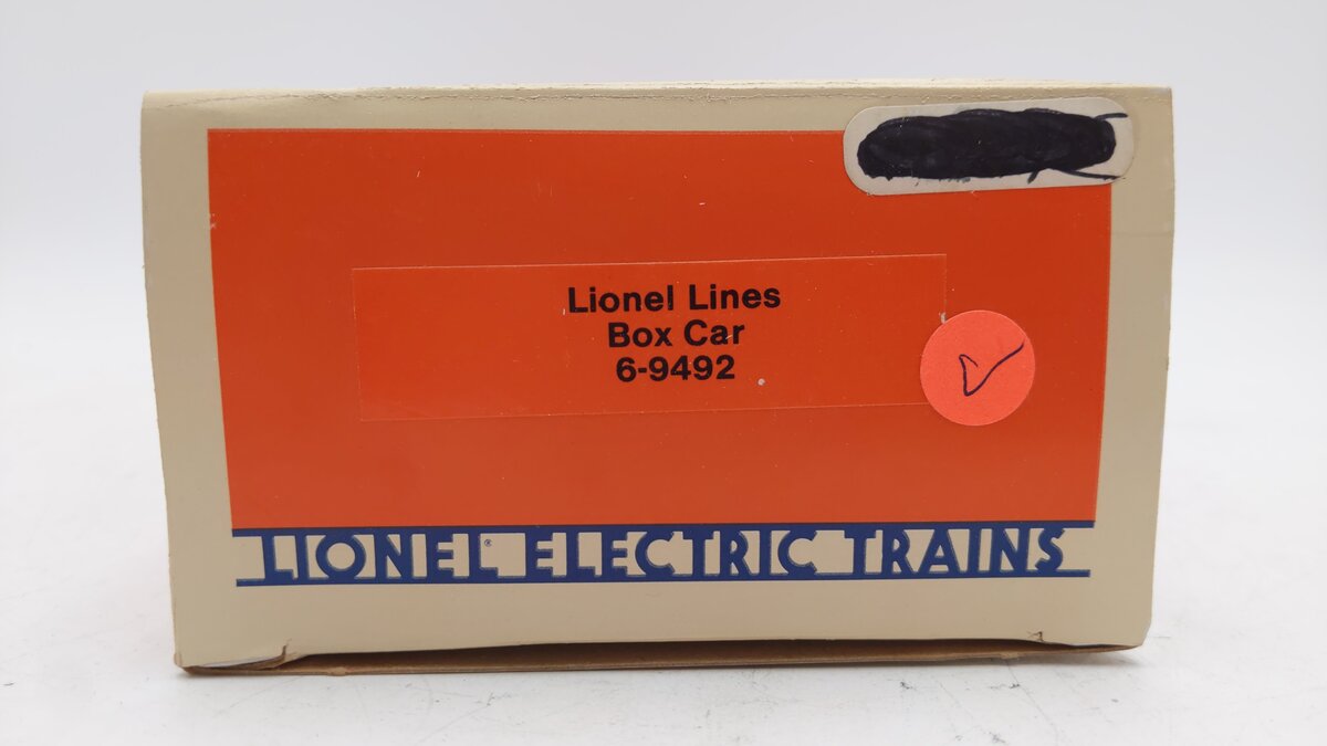 Lionel 6-9492 O Gauge Lionel Lines Orange/Blue Boxcar EX/Box
