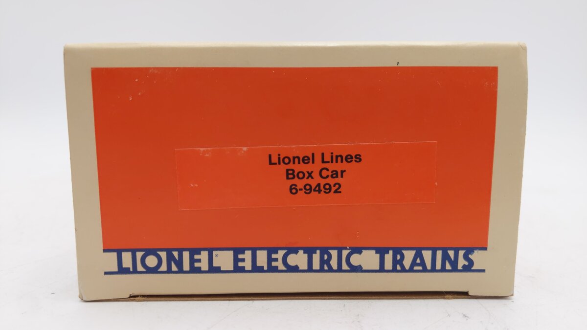 Lionel 6-9492 O Gauge Lionel Lines Orange/Blue Boxcar EX/Box