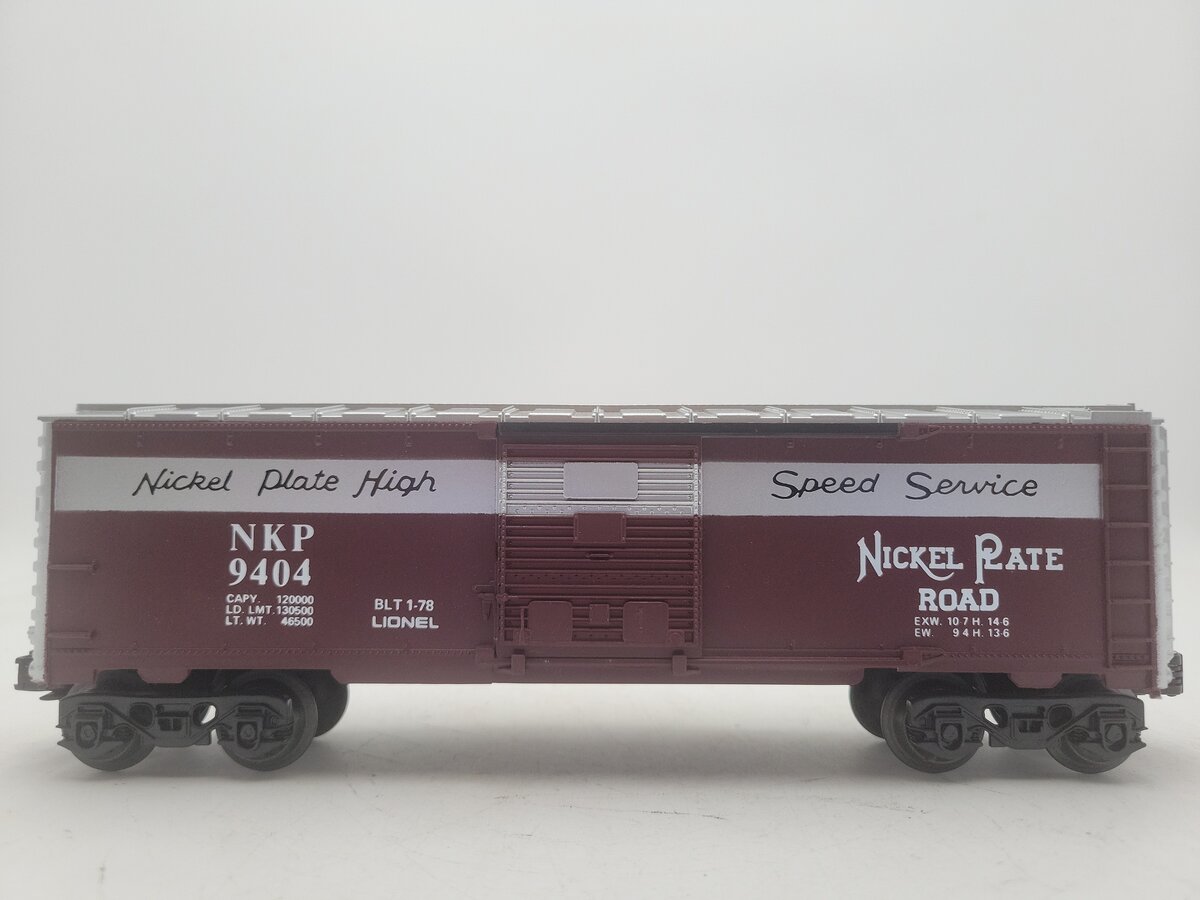 Lionel 6-9404 O Gauge Nickel Plate Road Boxcar #9404 EX