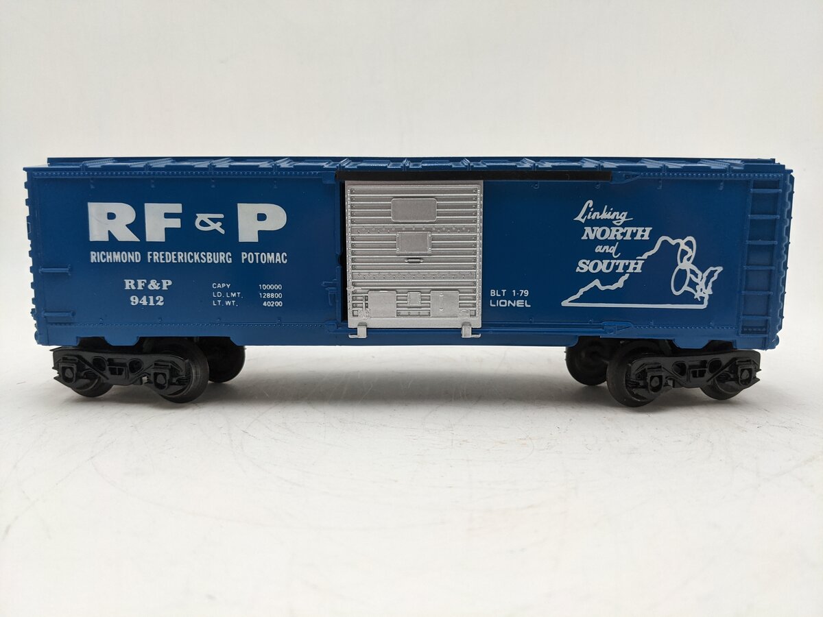 Lionel 6-9412 O Gauge Richmond Fredericksburg & Potomac Boxcar EX/Box