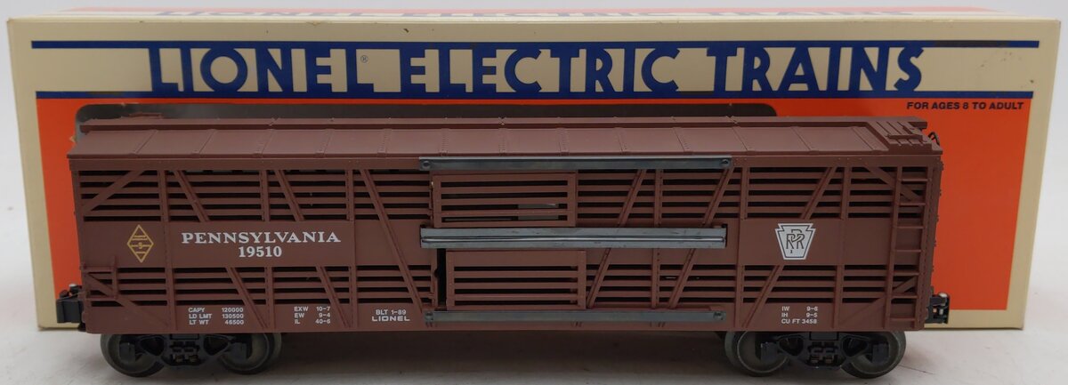 Lionel 6-19510 O Gauge Pennsylvania Railroad Stock Car #19510 EX/Box