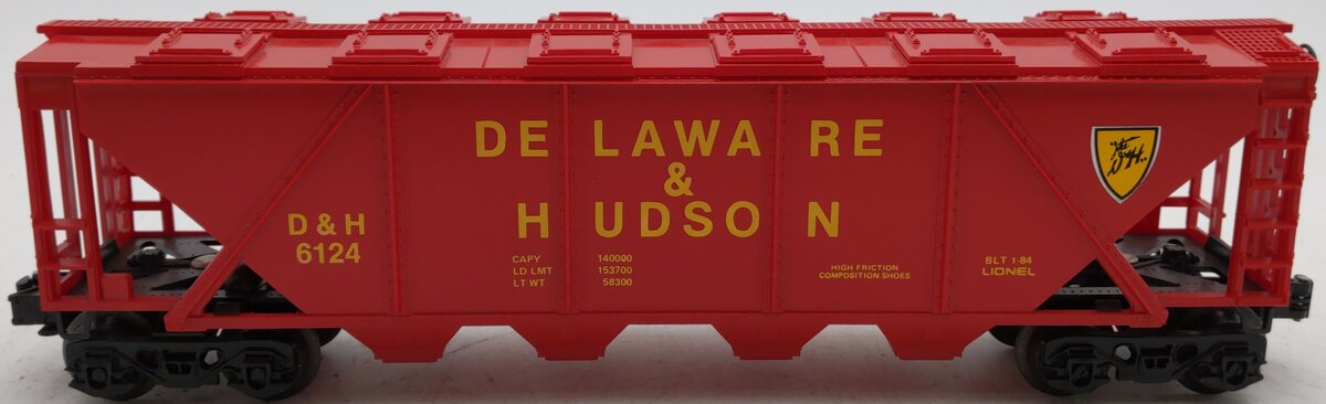 Lionel 6-6124 Delaware & Hudson Covered Hopper #6124 EX/Box