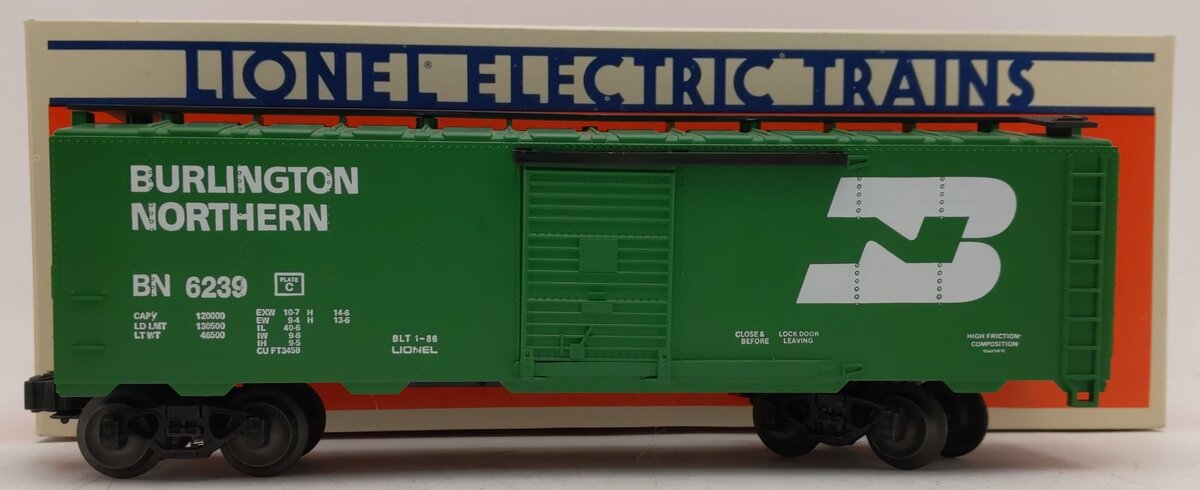 Lionel 6-6239 O Gauge Burlington Northern Standard Boxcar #6239 EX/Box