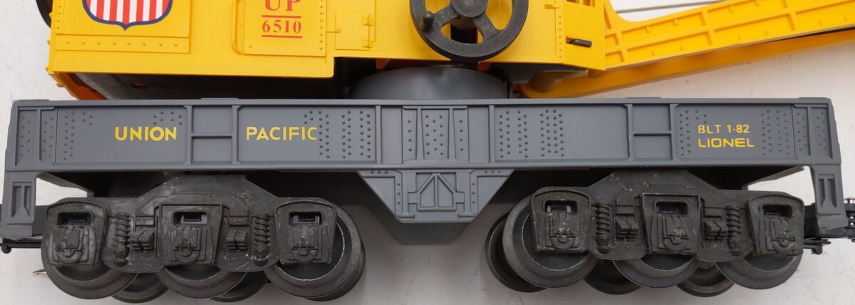 Lionel 6-6510 O Gauge Union Pacific 6 Wheel Crane Car EX/Box