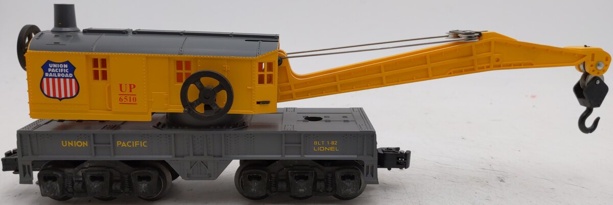 Lionel 6-6510 O Gauge Union Pacific 6 Wheel Crane Car EX/Box
