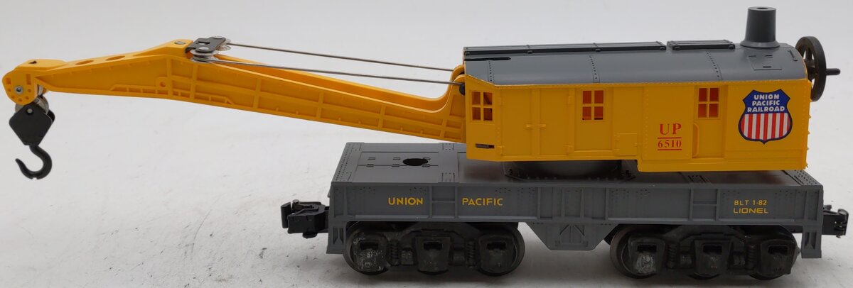 Lionel 6-6510 O Gauge Union Pacific 6 Wheel Crane Car EX/Box