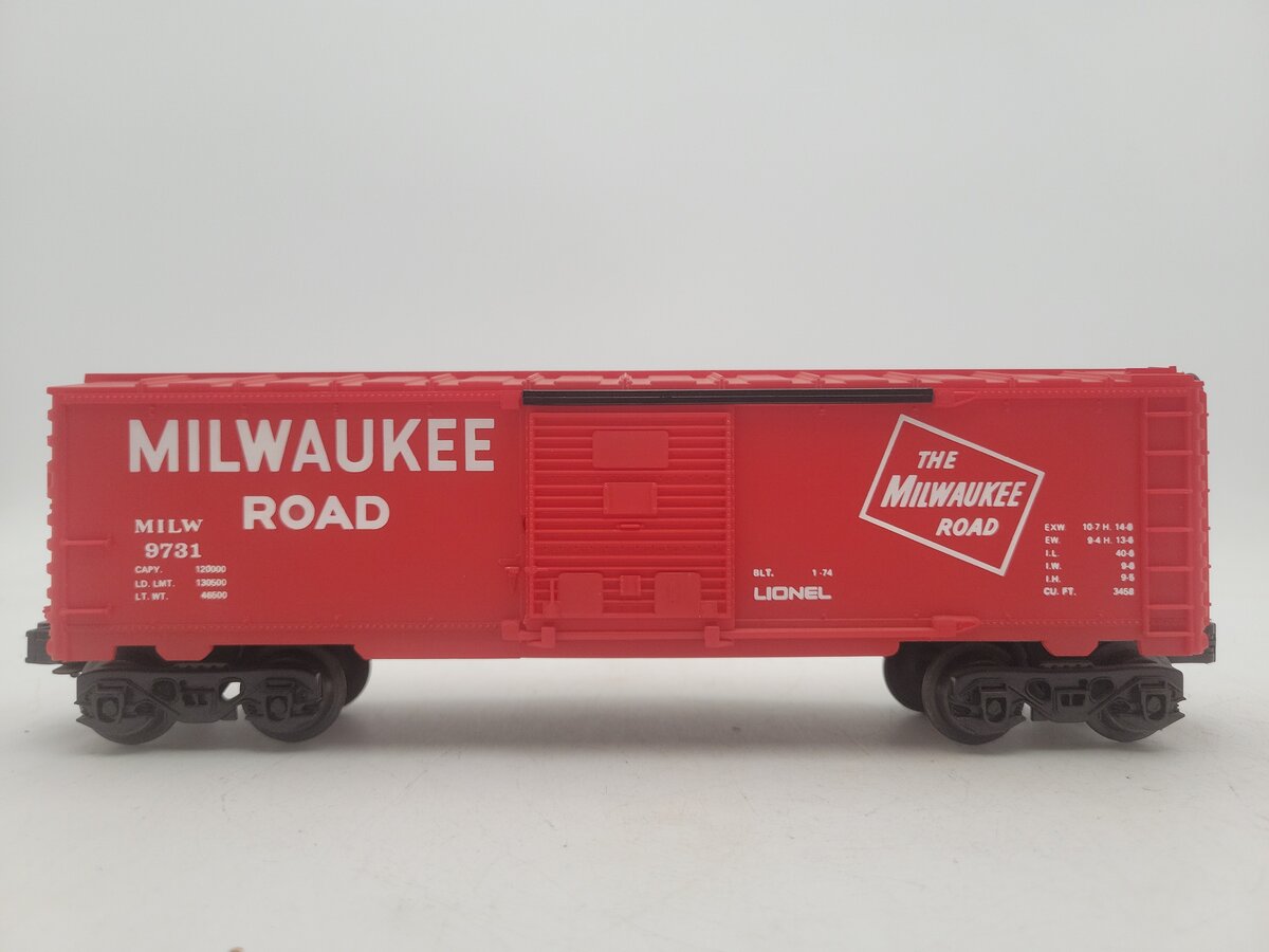 Lionel 6-9731 O Gauge Milwaukee Road Boxcar EX