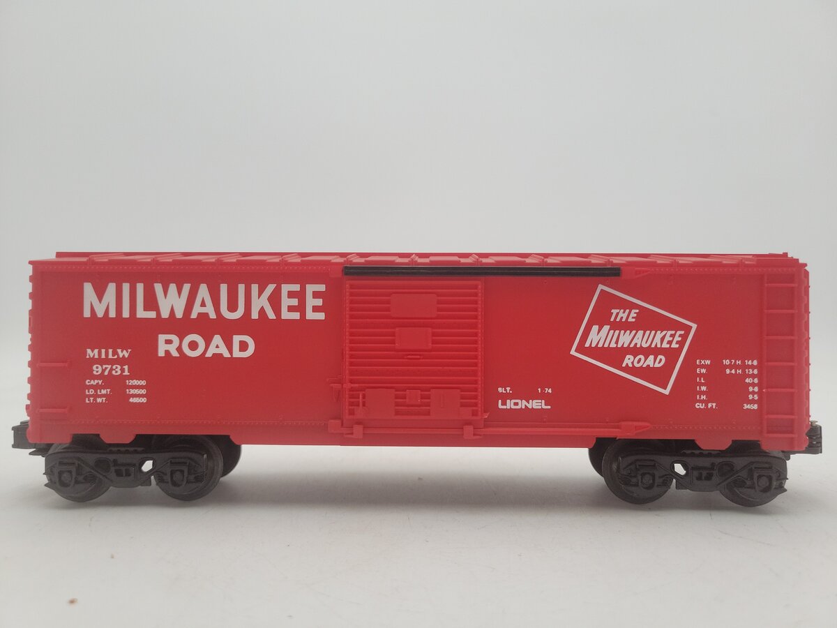 Lionel 6-9731 O Gauge Milwaukee Road Boxcar EX