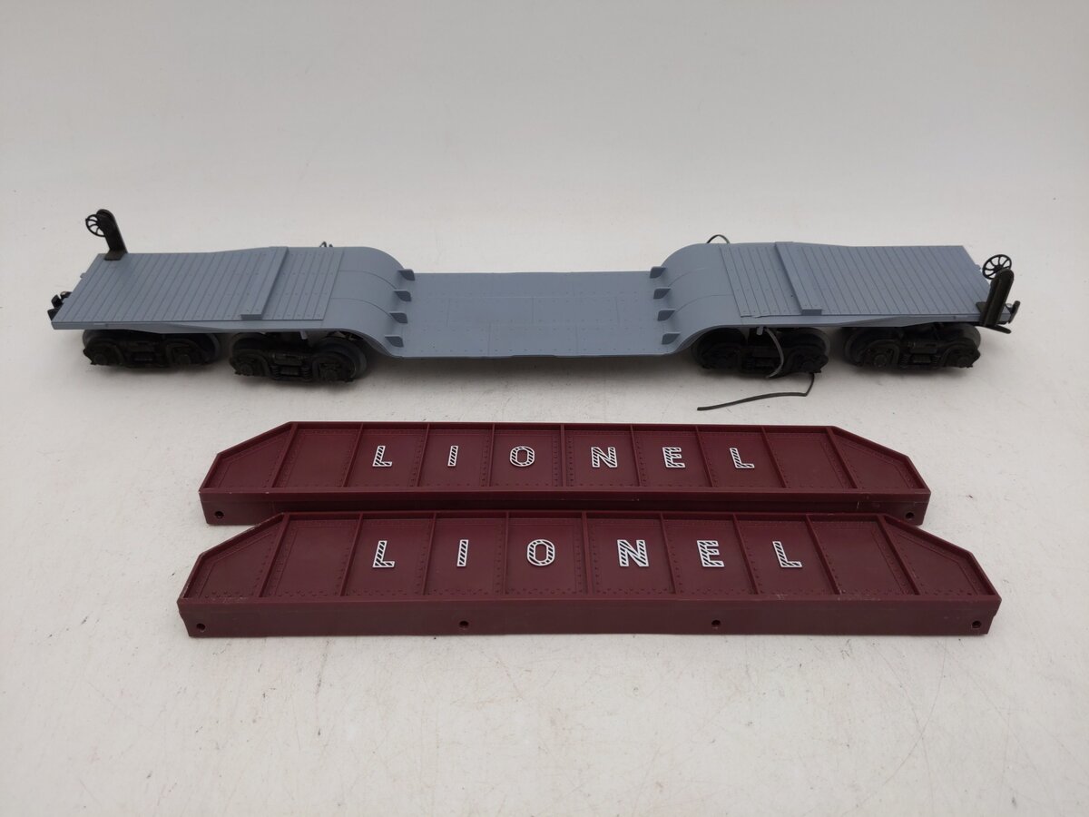 Lionel 6-6509 O Gauge 16 Wheel Flatcar with Girder Load EX
