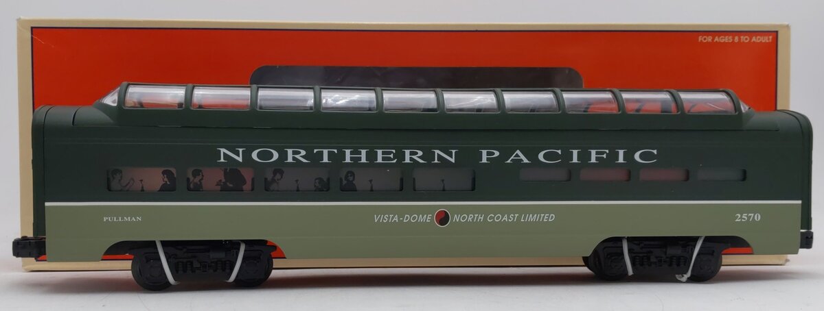 Lionel 6-19169 O Gauge Northern Pacific Full Vista Dome Diner Car LN/Box