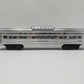 Lionel 6-9588 O Gauge Burlington Aluminum "Silver Dome" Vista Dome Passenger Car EX/Box