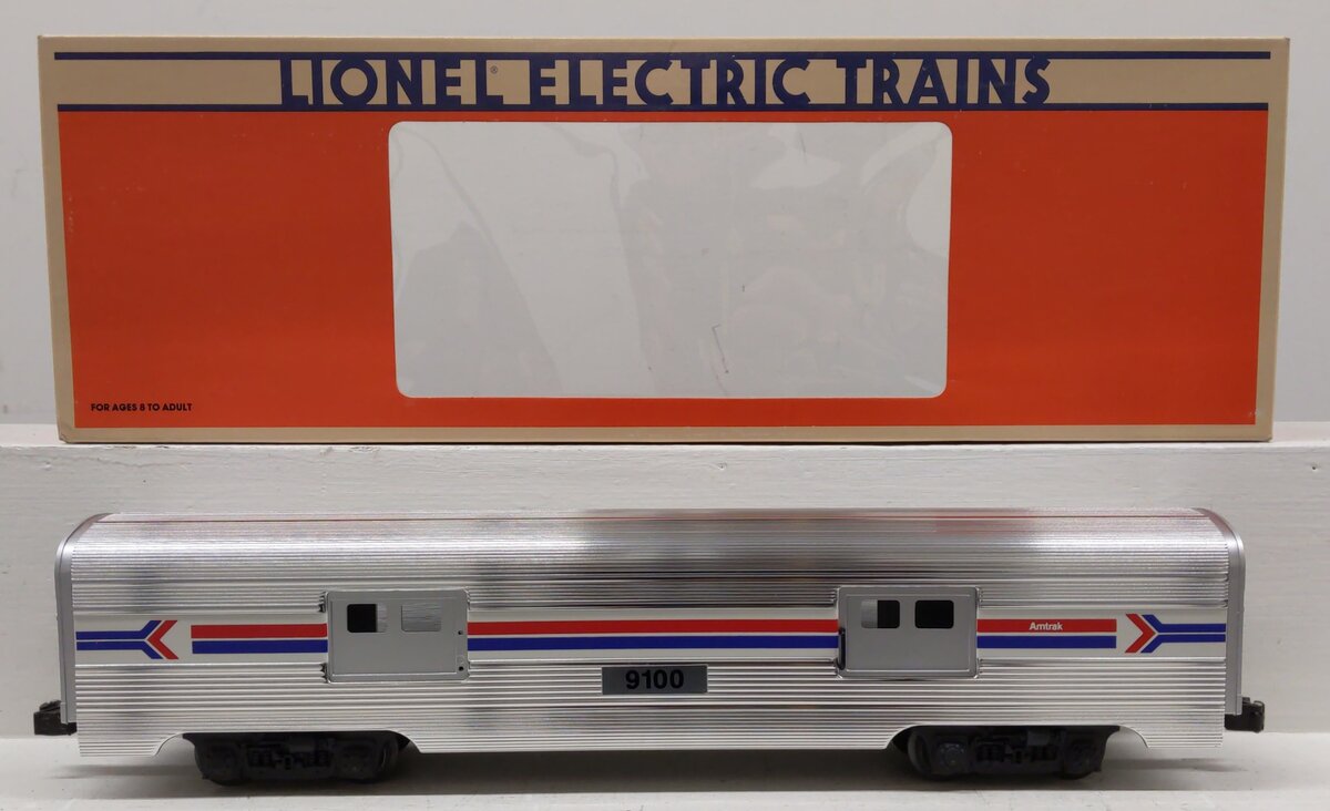 Lionel 6-19100 O Gauge Amtrak Aluminum Baggage Passenger Car #9100 EX/Box