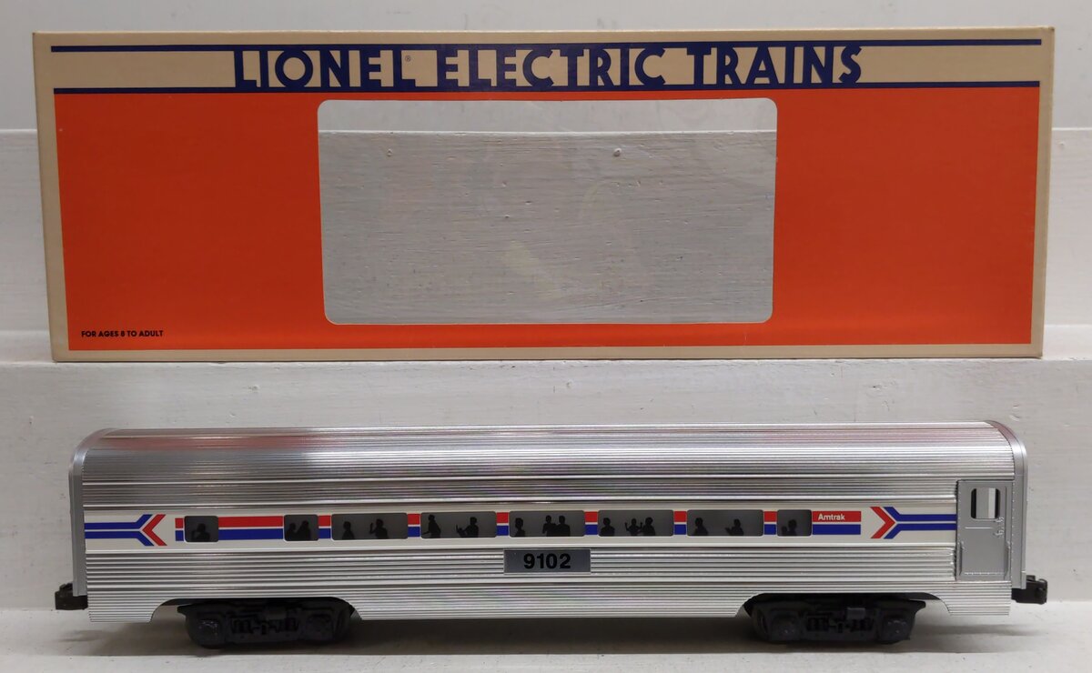 Lionel 6-19102 O Gauge Amtrak Passenger Coach Passenger Car #9102 EX/Box