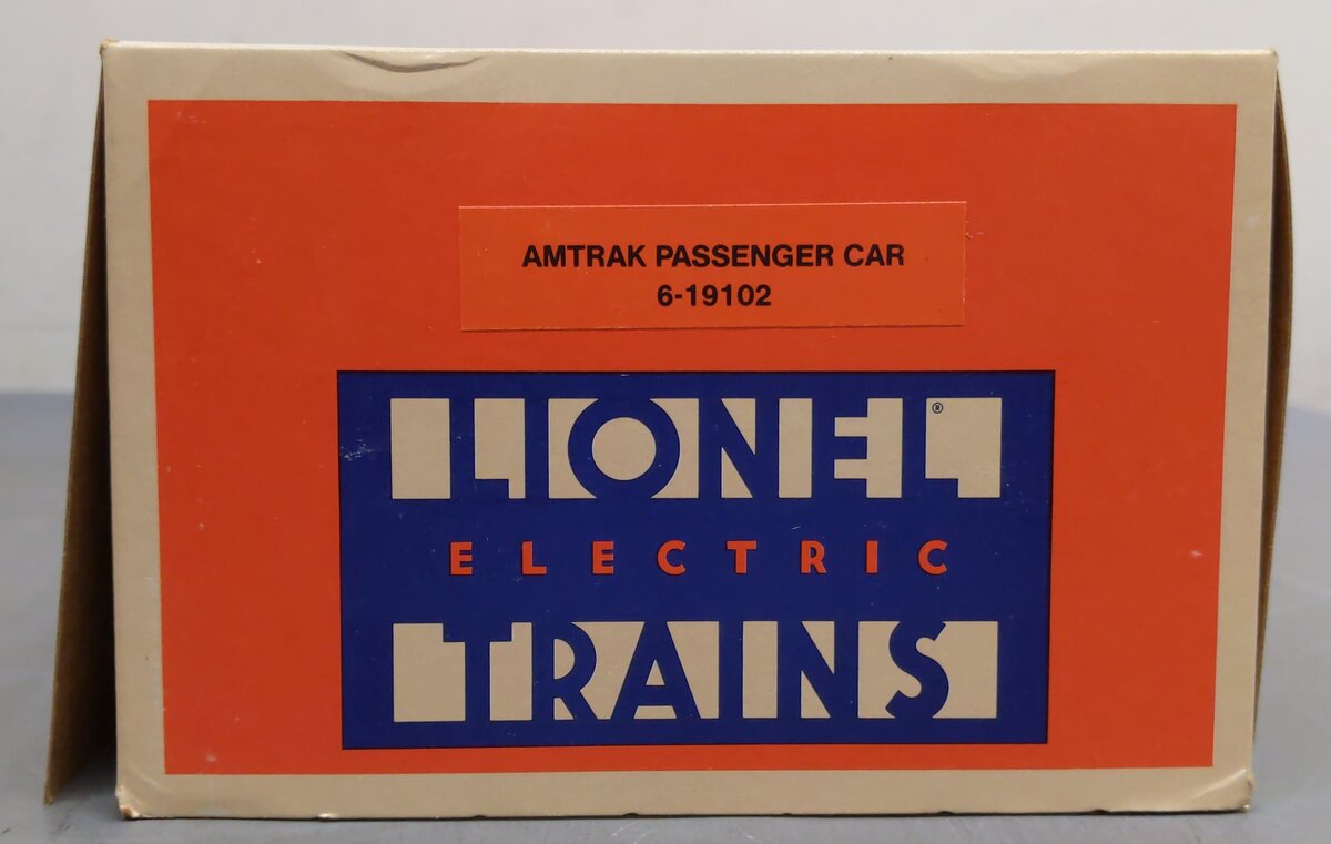 Lionel 6-19102 O Gauge Amtrak Passenger Coach Passenger Car #9102 EX/Box