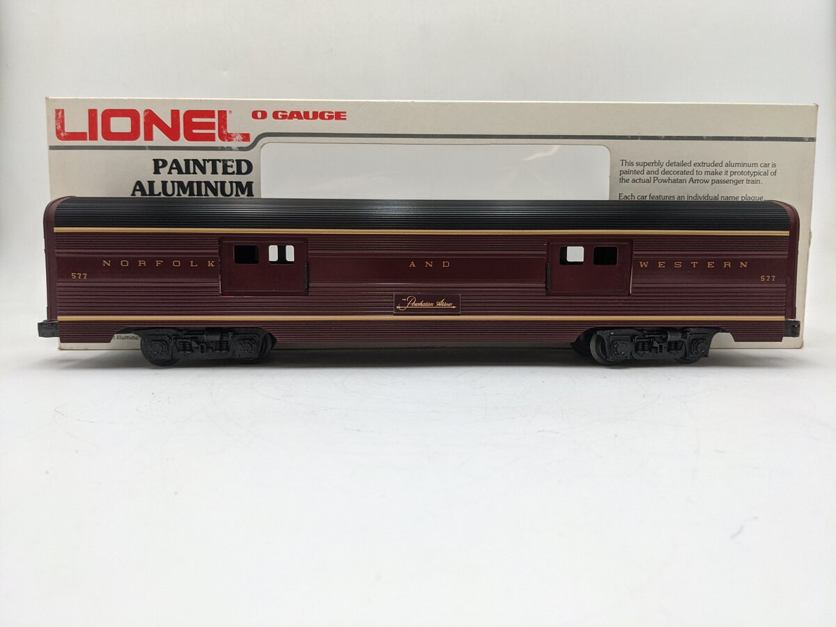 Lionel 6-9562 O Gauge Norfolk & Western Aluminum Baggage Car #577 EX/Box