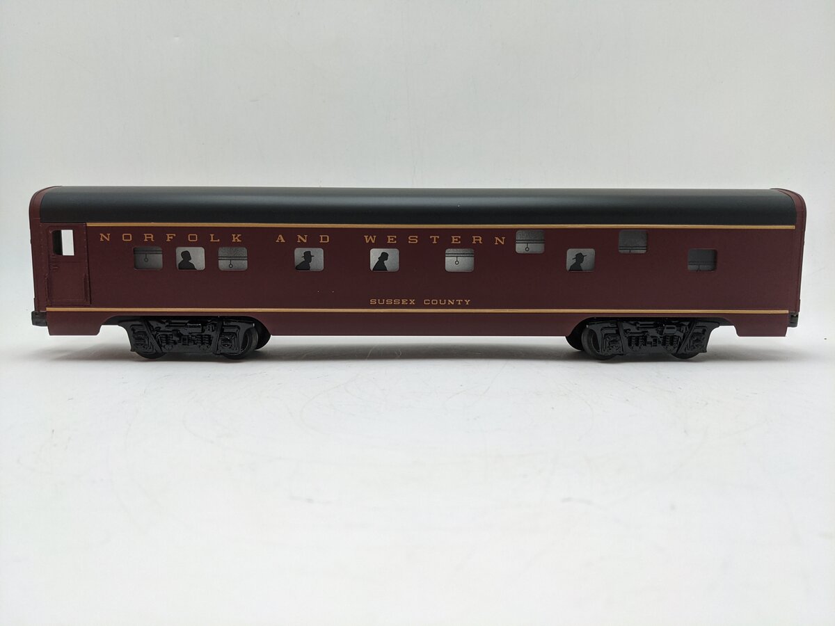 Lionel 6-19151 O Gauge Norfolk & Western "Sussex County" Duplex Roomette Car EX/Box