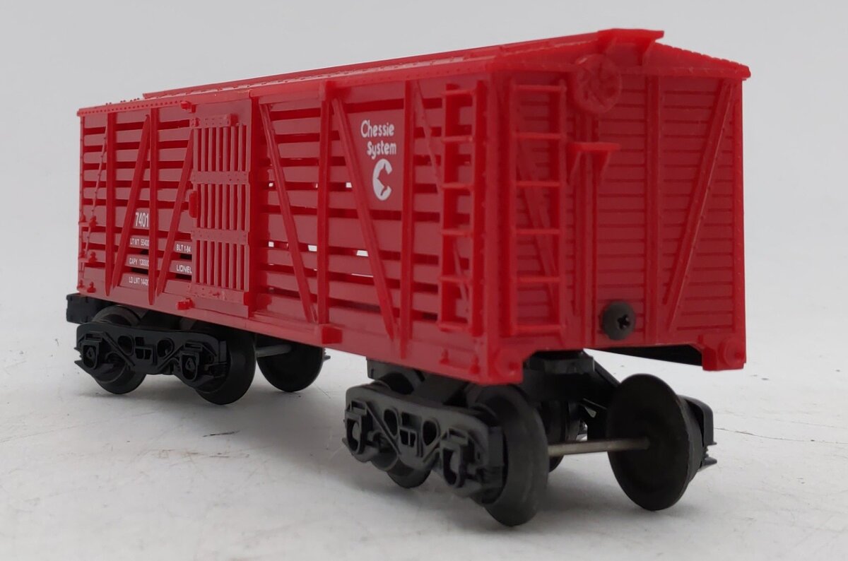 Lionel 6-7401 O Gauge Chessie System Cattle Car EX