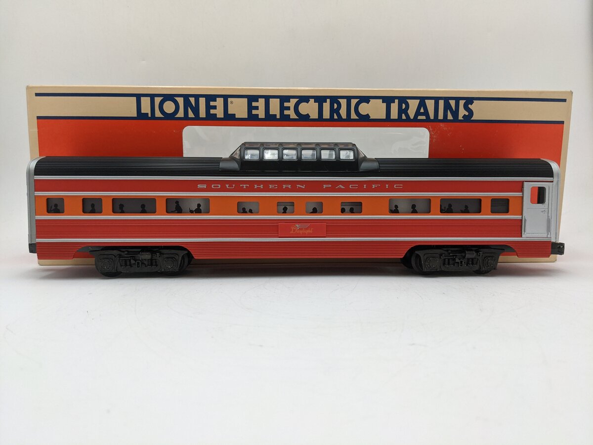 Lionel 6-7211 O Gauge Southern Pacific Daylight Aluminum Vista Dome Car EX/Box