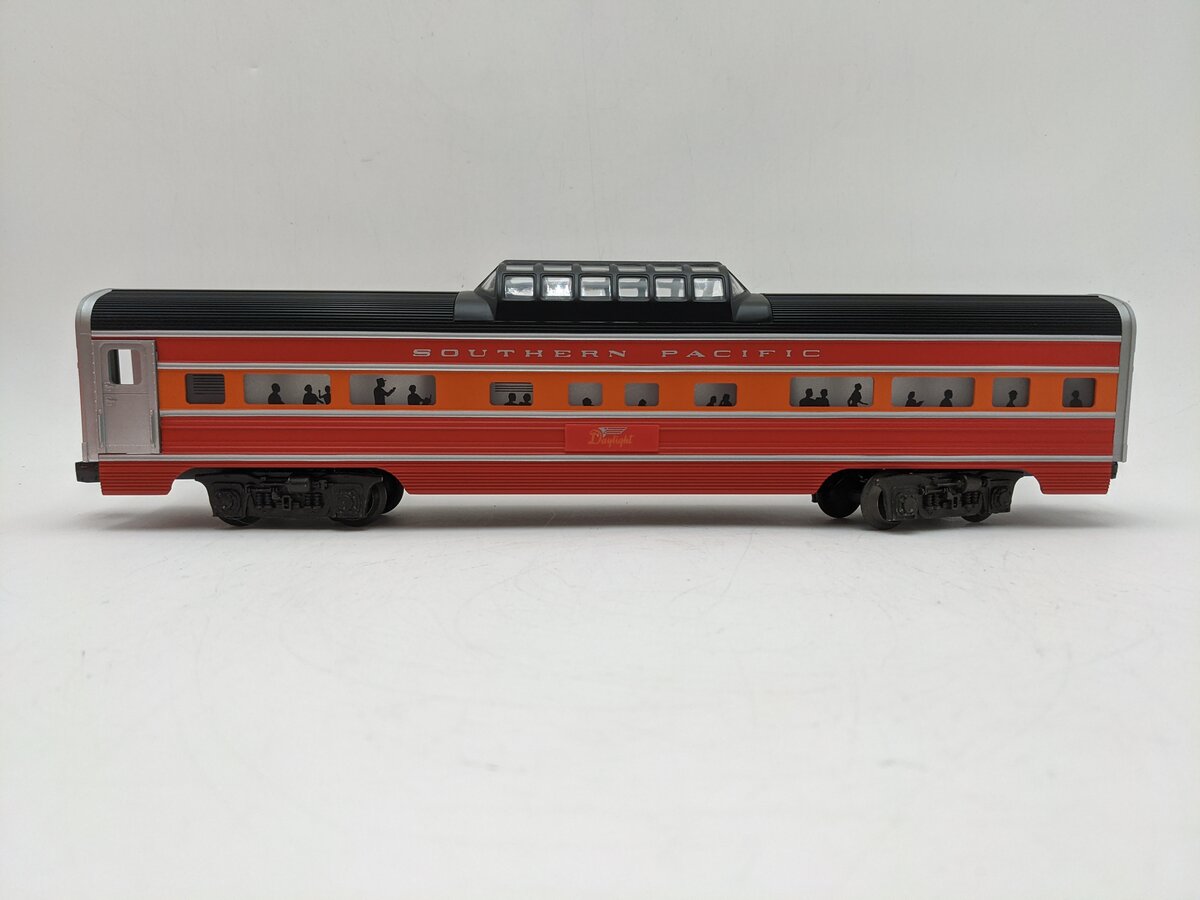 Lionel 6-7211 O Gauge Southern Pacific Daylight Aluminum Vista Dome Car EX/Box