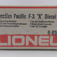 Lionel 6-8365 O Canadian Pacific F3 A Powered Diesel Locomotive EX/Box