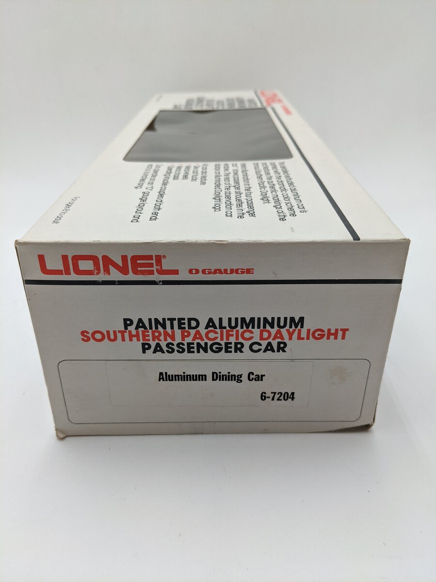 Lionel 6-7204 O Gauge Southern Pacific Daylight Aluminum Dining Car EX/Box