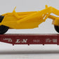 Lionel 6-9121 Louisville & Nashville Flatcar with Dozer & Scraper EX