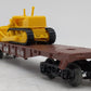 Lionel 6-9121 Louisville & Nashville Flatcar with Dozer EX