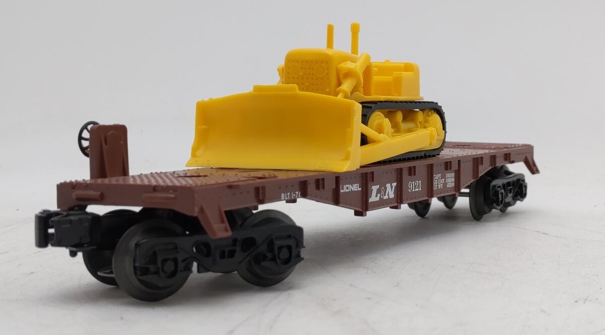 Lionel 6-9121 Louisville & Nashville Flatcar with Dozer EX