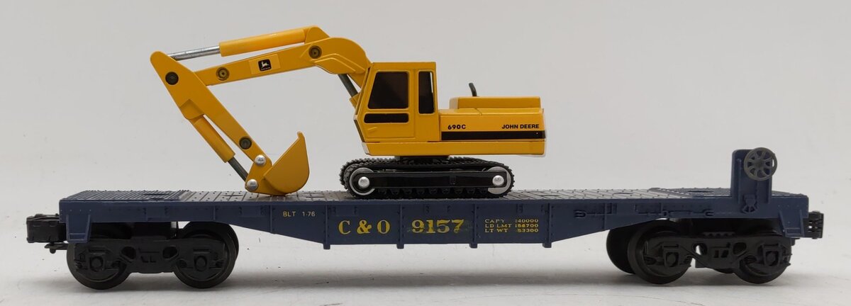 Lionel 6-9157 Chesapeake & Ohio Flatcar W/ Excavator EX