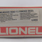 Lionel 6-8555 O Gauge Milwaukee Road F-3 Powered A Unit Diesel Locomotive EX/Box