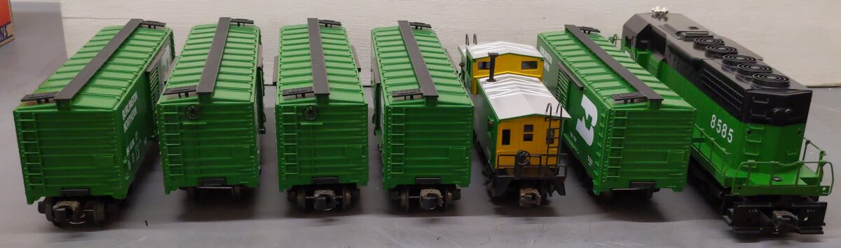Lionel 6-1552 O Gauge Burlington Northern Limited Diesel Freight Train Set EX/Box