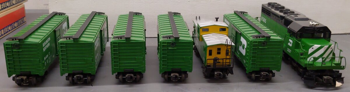 Lionel 6-1552 O Gauge Burlington Northern Limited Diesel Freight Train Set EX/Box