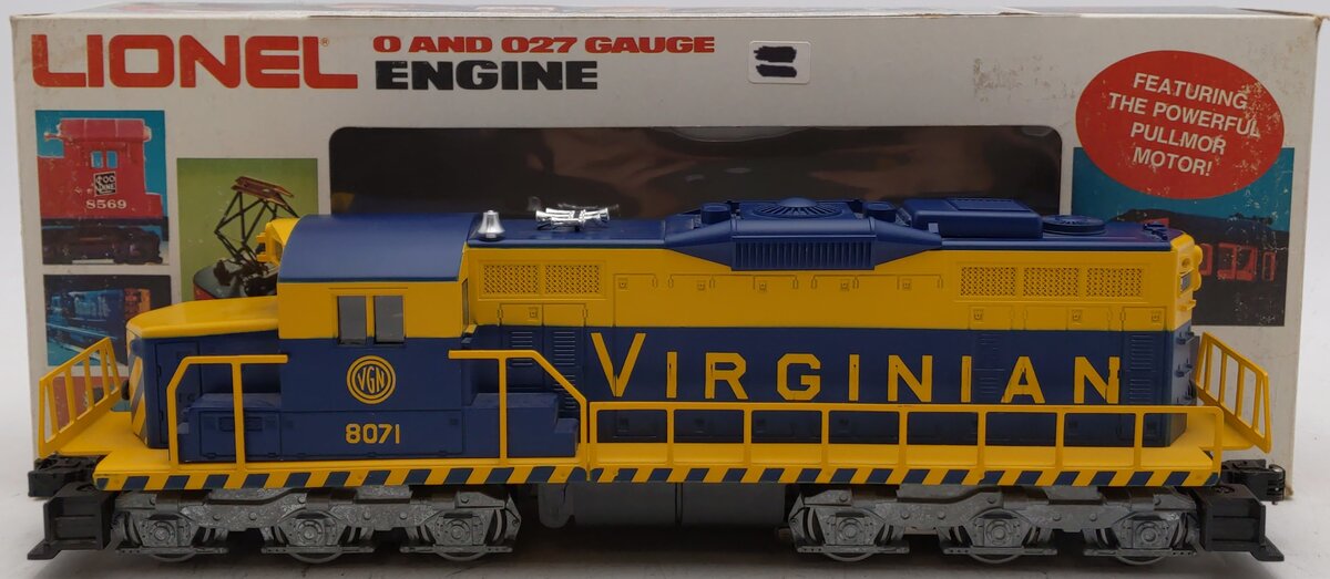 Lionel 6-8071 O Gauge Virginian SD-18 Diesel Locomotive EX/Box