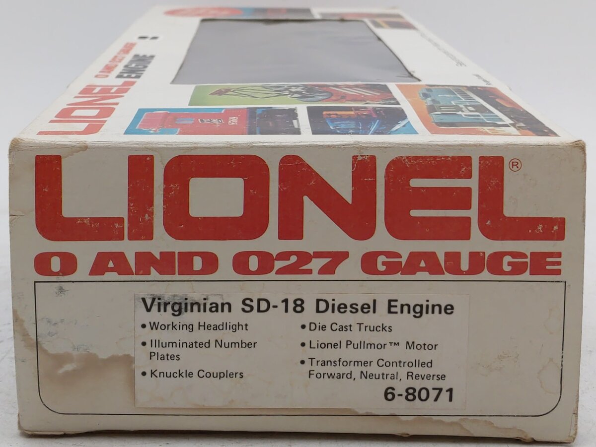 Lionel 6-8071 O Gauge Virginian SD-18 Diesel Locomotive EX/Box