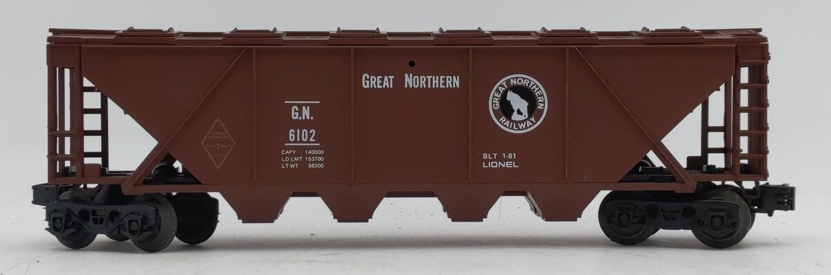 Lionel 6-6102 O Gauge Great Northern 4-Bay Covered Hopper LN