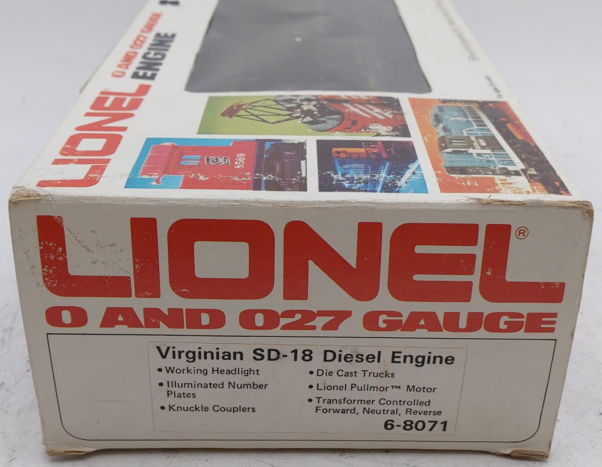 Lionel 6-8071 O Gauge Virginian SD-18 Diesel Locomotive EX/Box