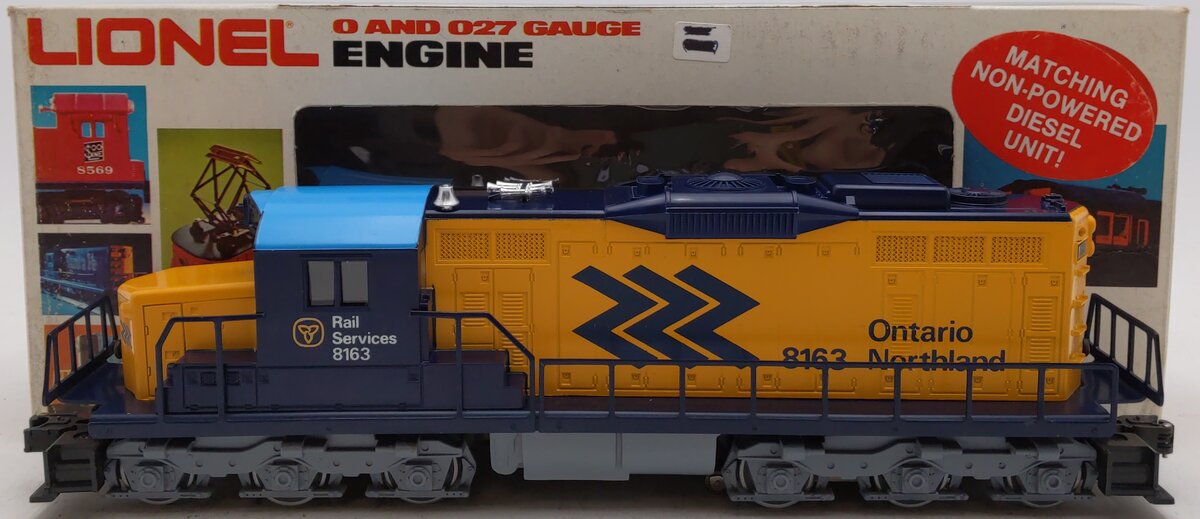 Lionel 6-8163 O Gauge Ontario Northland SD-18 Dummy Diesel Engine #8163 w/ Horn EX/Box