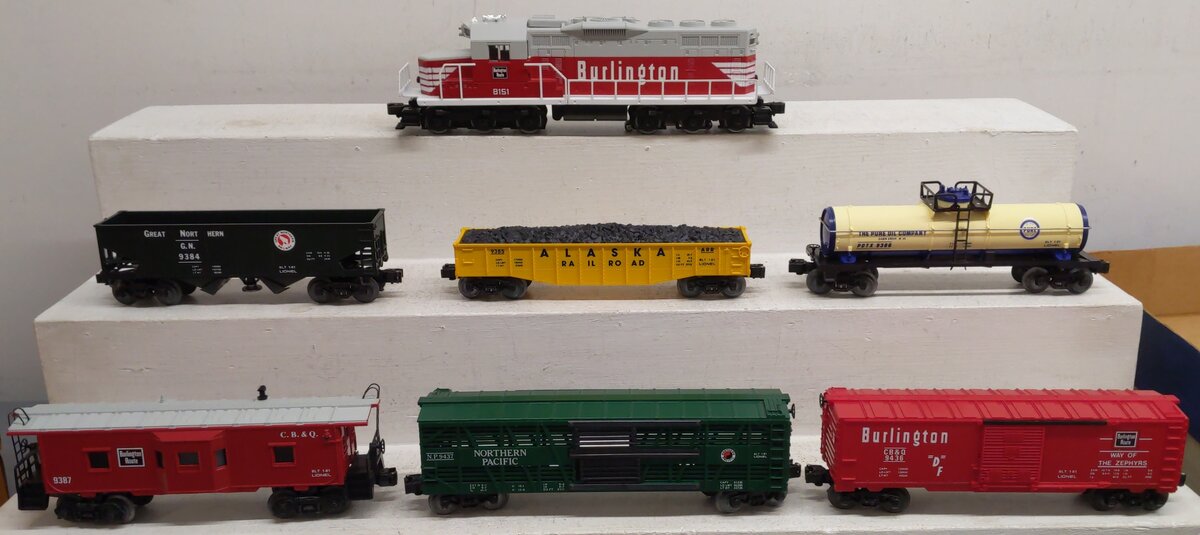 Lionel 6-1160 O Gauge Great Lakes Limited Diesel Locomotive & Freight Set EX/Box