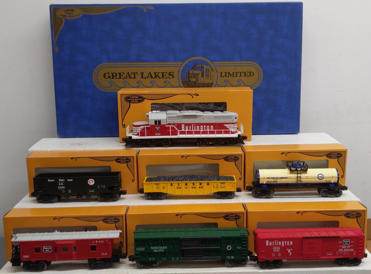Lionel 6-1160 O Gauge Great Lakes Limited Diesel Locomotive & Freight Set EX/Box
