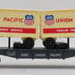 Lionel 6-9383 O Gauge Union Pacific FAR Piggyback Flatcar w/ Trailers LN