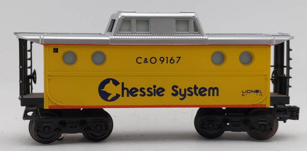 Lionel 6-9167 O-Gauge Chessie System N5C Illuminated Caboose #9167 EX