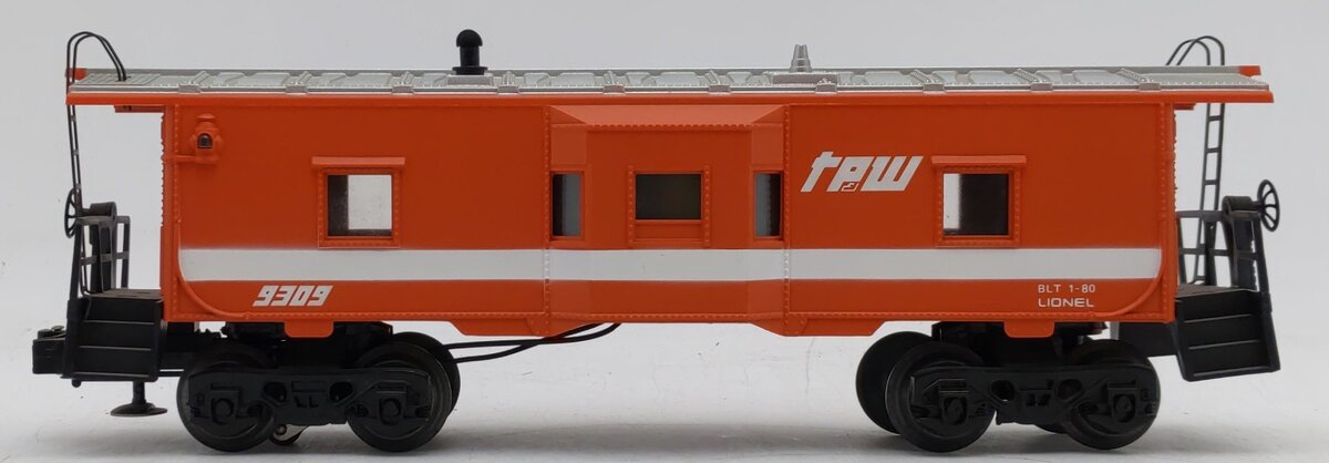 Lionel 6-9309 O Gauge TP & W Bay Window Lighted Caboose EX