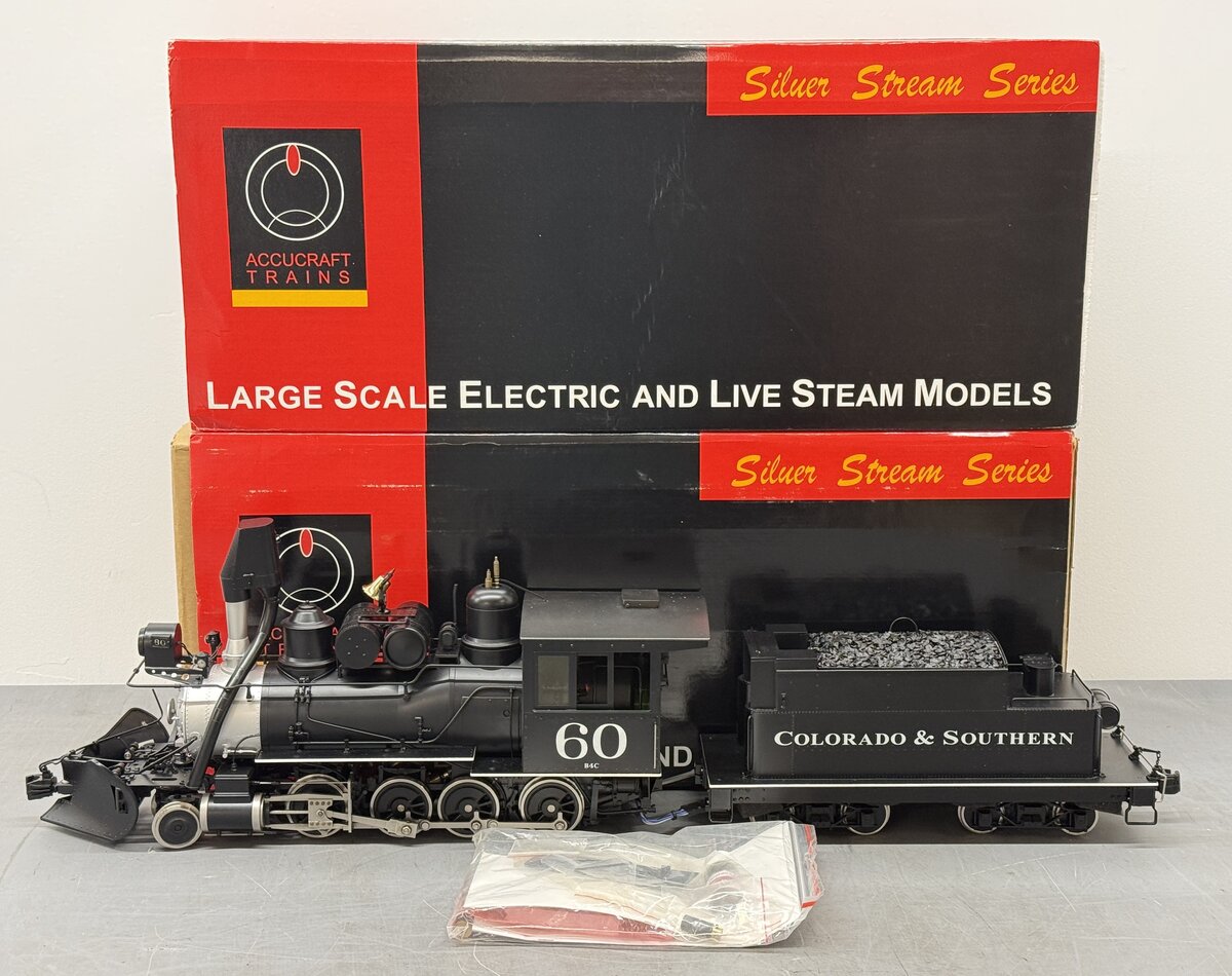 Accucraft AC88-118 1:20.3 BRASS Colorado & Southern 2-8-0 Consolidation #60 EX/Box
